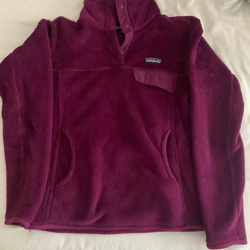 purple patagonia fleece